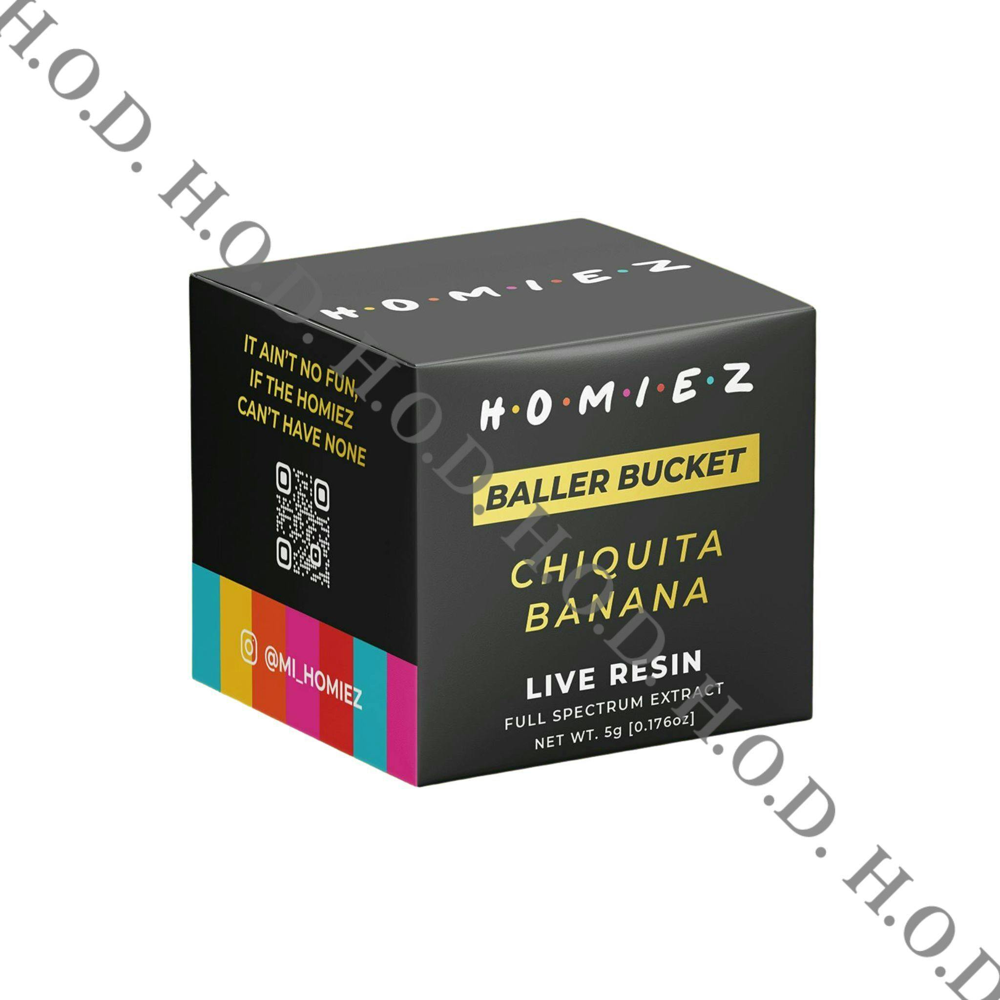 Homiez Chiquita Banana Live Resin Baller Bucket