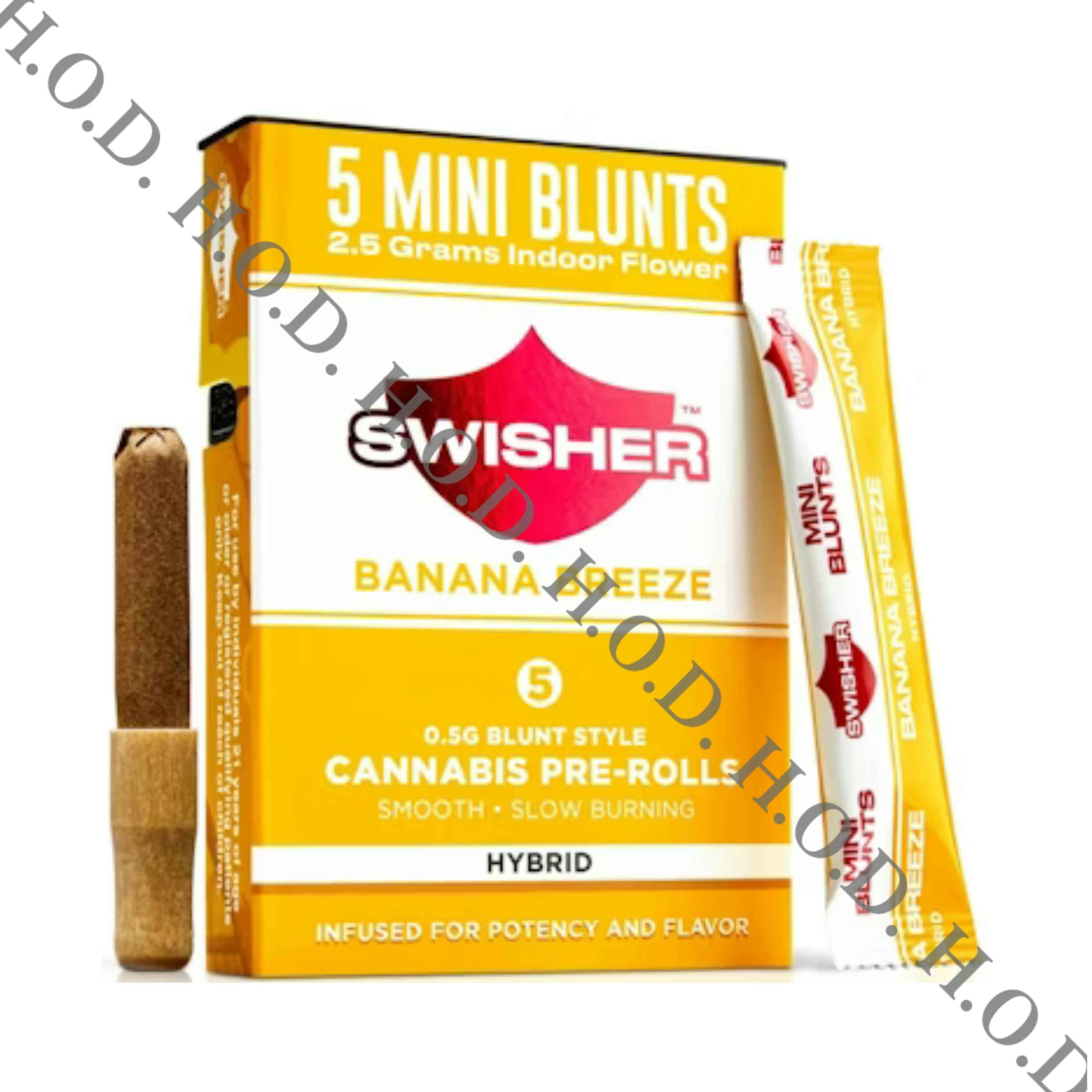 Swisher Banana Breeze Infused Blunt .5g 5 Pack