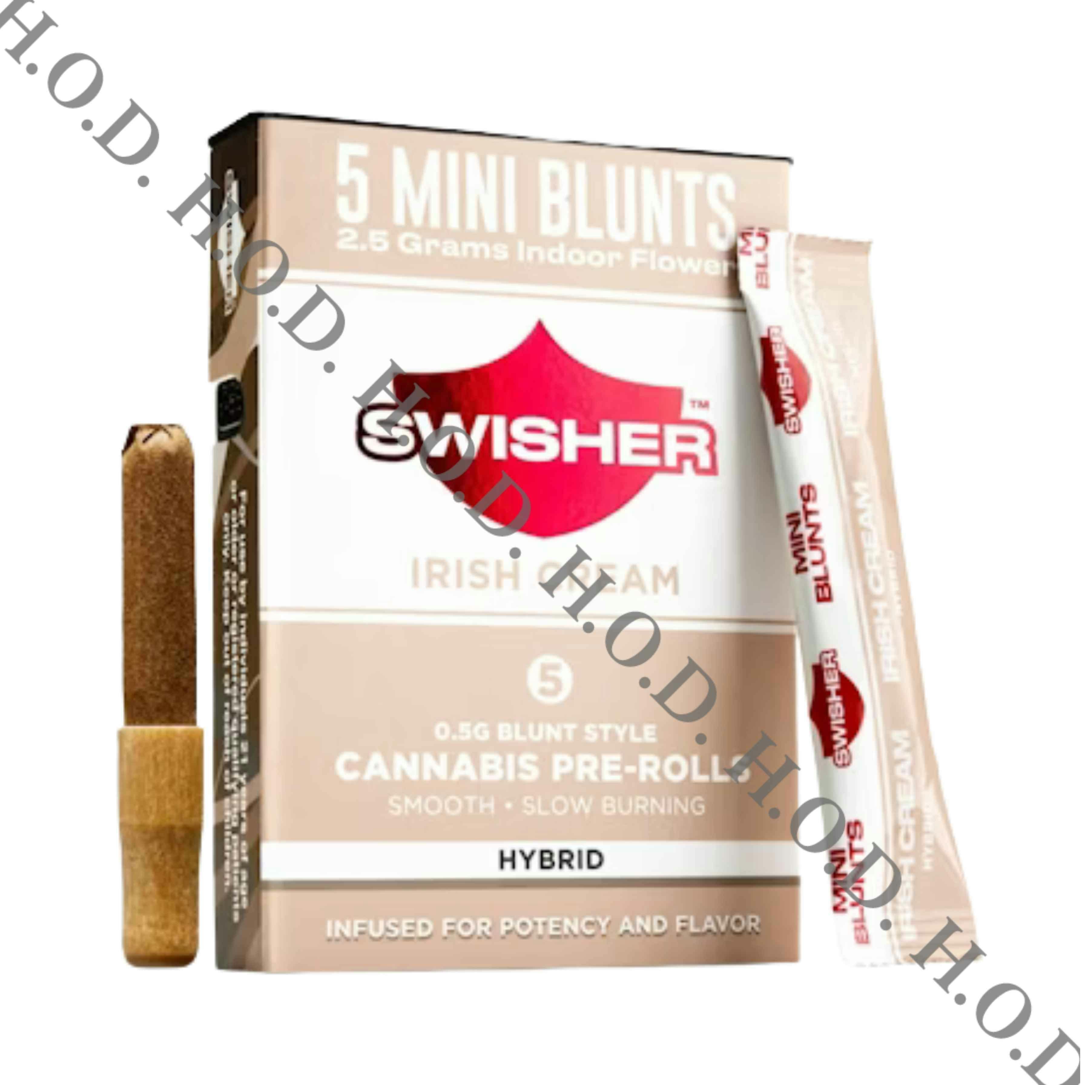 Swisher Irish Cream Infused Blunt .5g 5 Pack