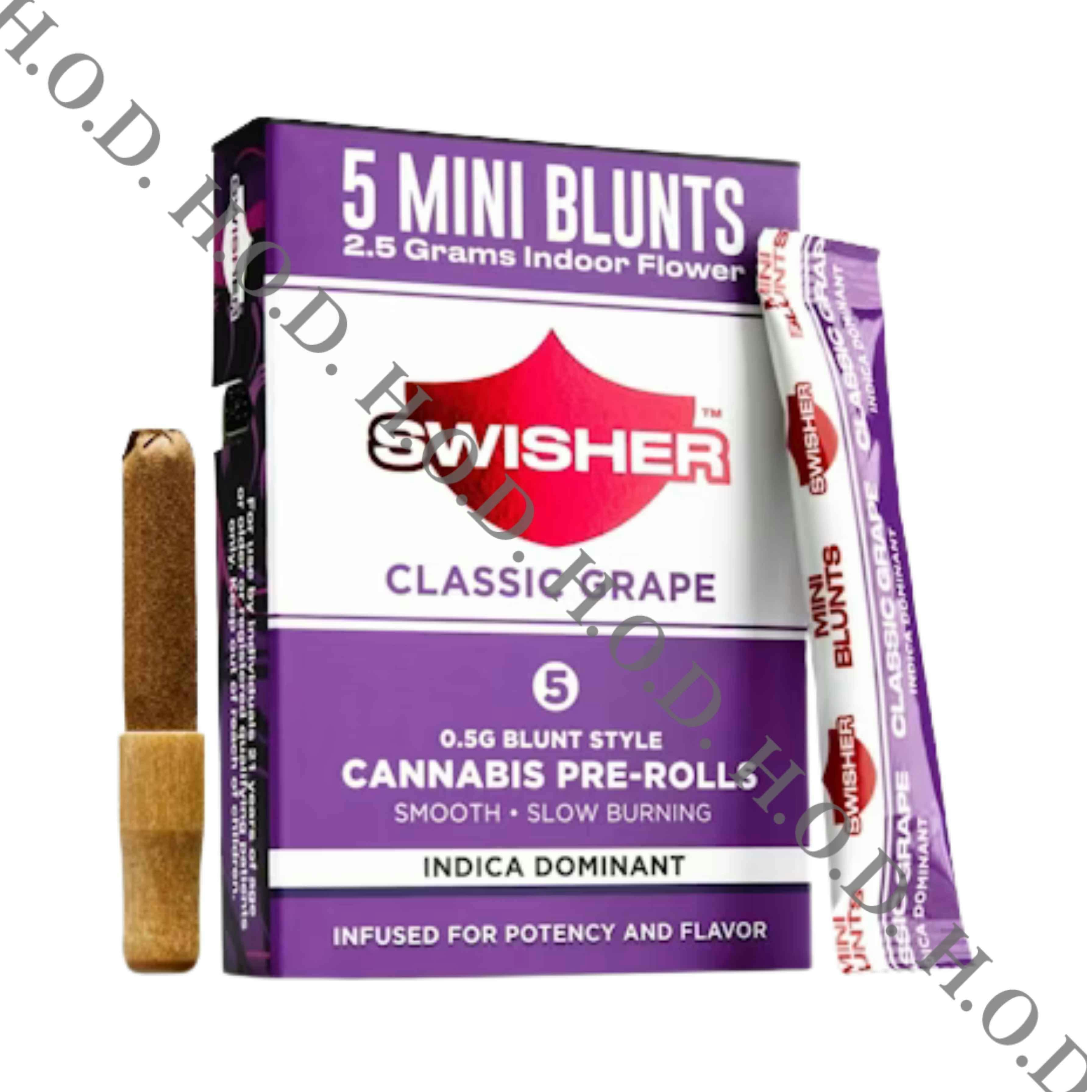 Swisher Classic Grape Infused Blunt .5g 5 Pack