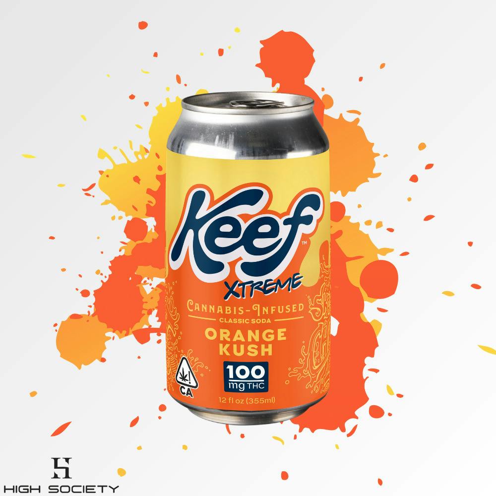 Keef - 100mg Xtreme Soda - Orange Kush
