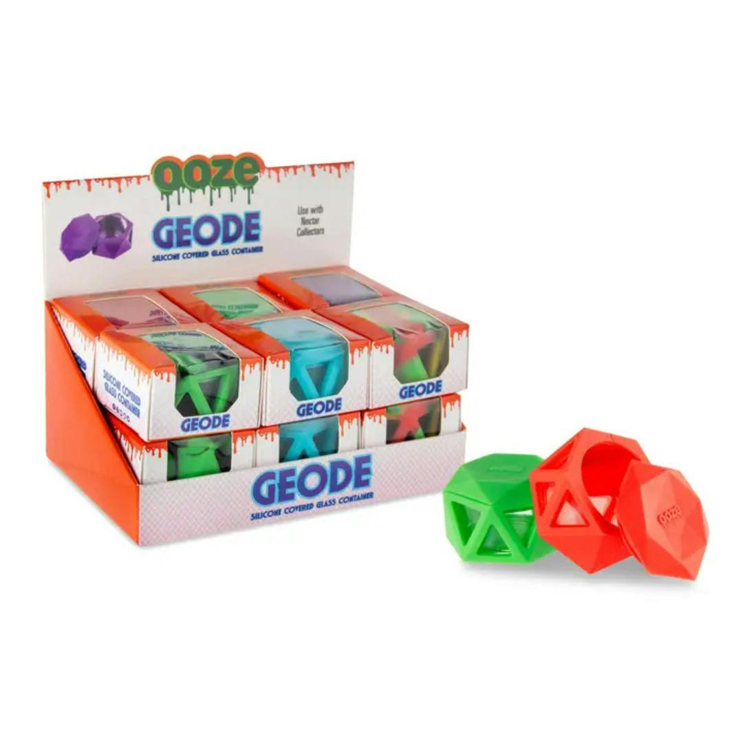 Ooze Geode Silicone & Glass Container Display
