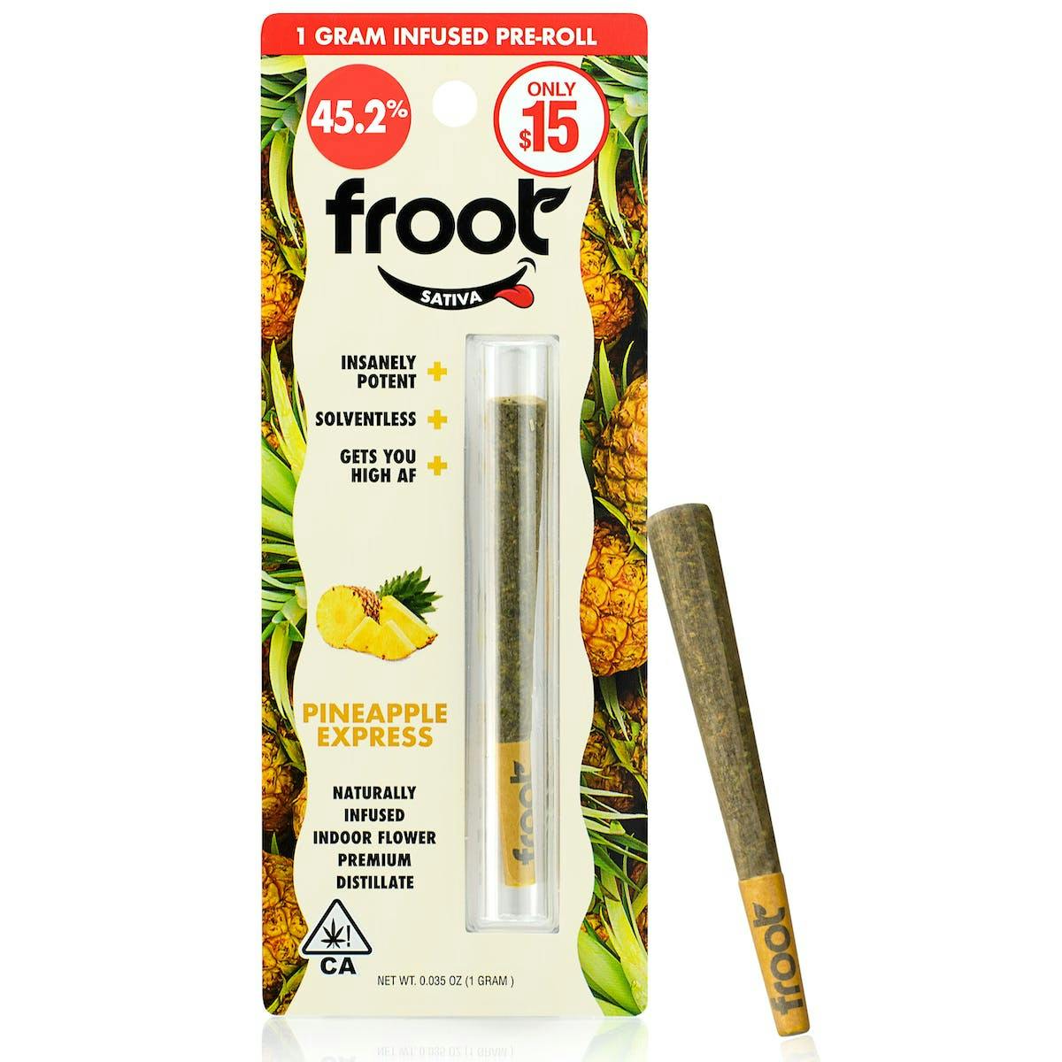 Froot | Pineapple Express | Infused Pre-roll | 1g