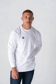 Verano White Inner Circle Long Sleeve Small at Zen Leaf Cannabis Dispensary