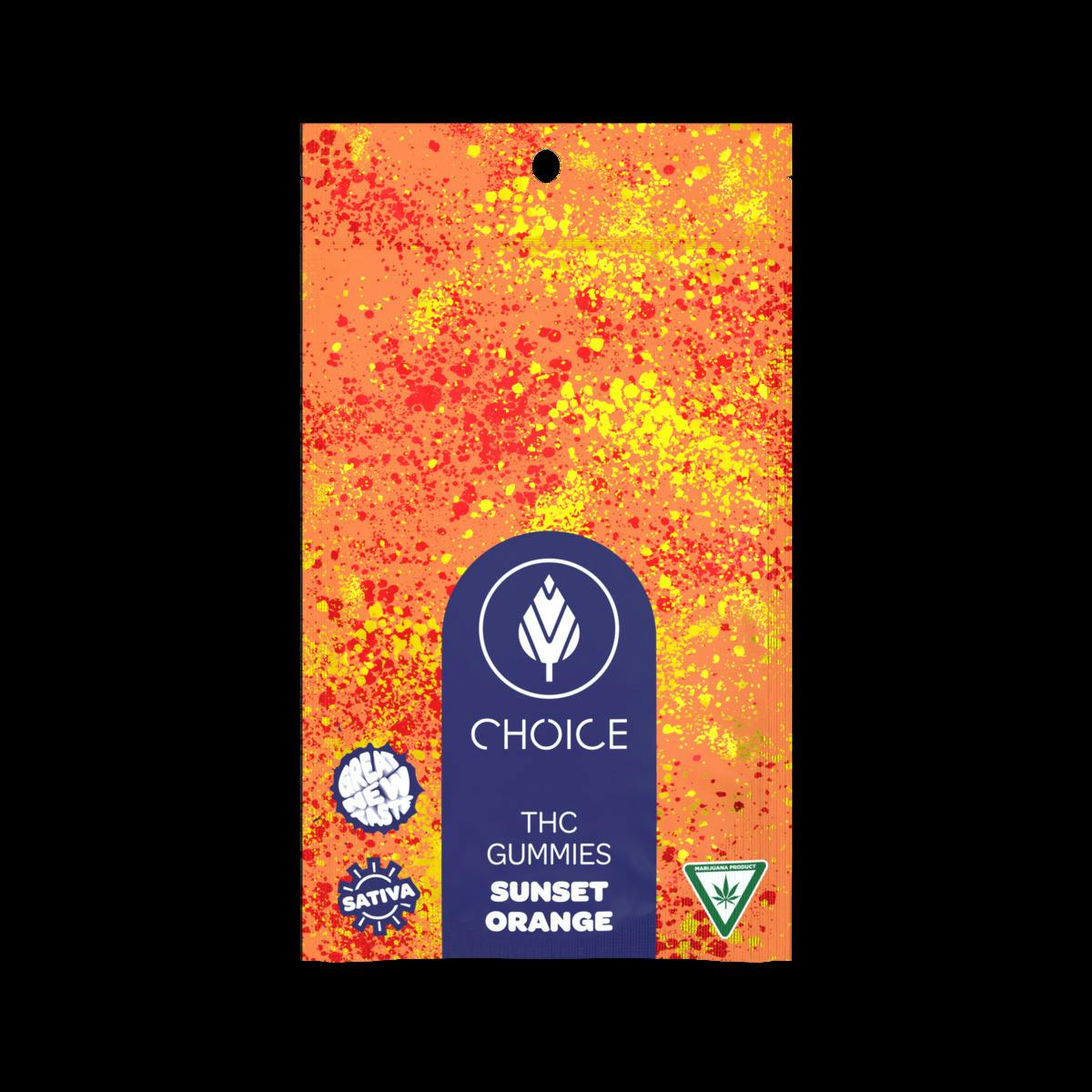 Choice | Sunset Orange | 100mg Gummies