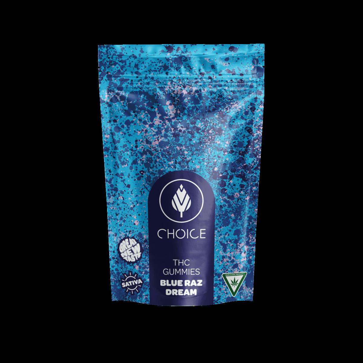 Choice | Blue Raz Dream | 100mg Gummies
