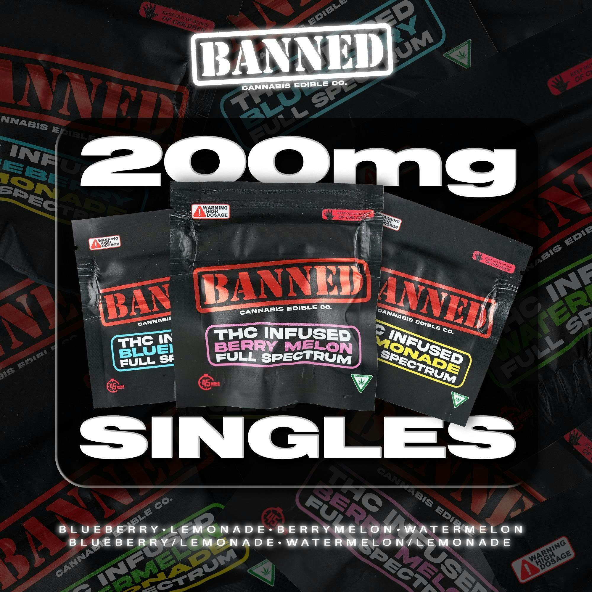 Banned | Paradise Punch | 200mg Single Nerd Gummy