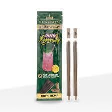 King Palm | Pink Lemonade | 2pk Hemp Wraps W/Flavor Tips
