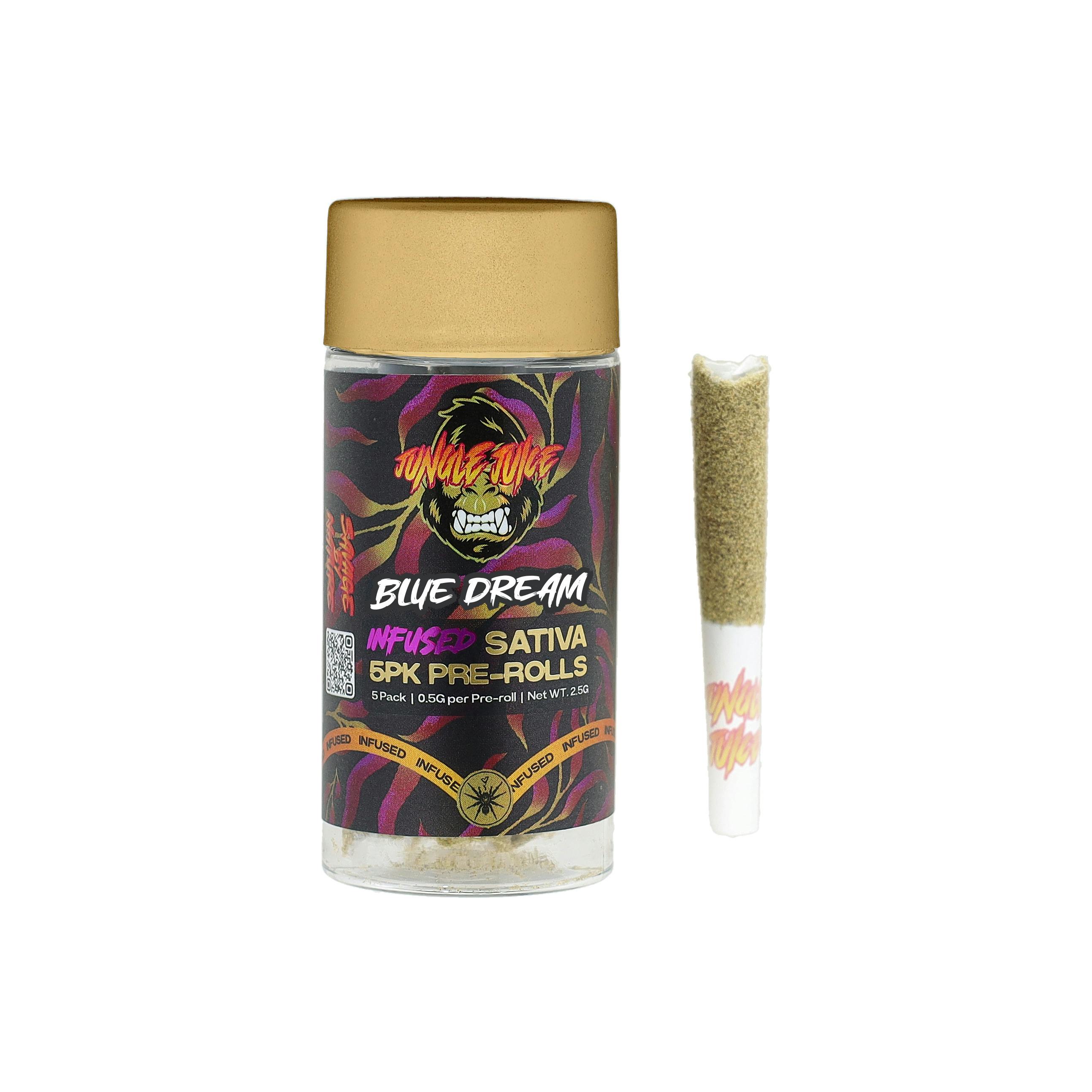 Jungle Juice | Blue Dream | 5pk/.5G Liquid Diamond/Kief Tarantula