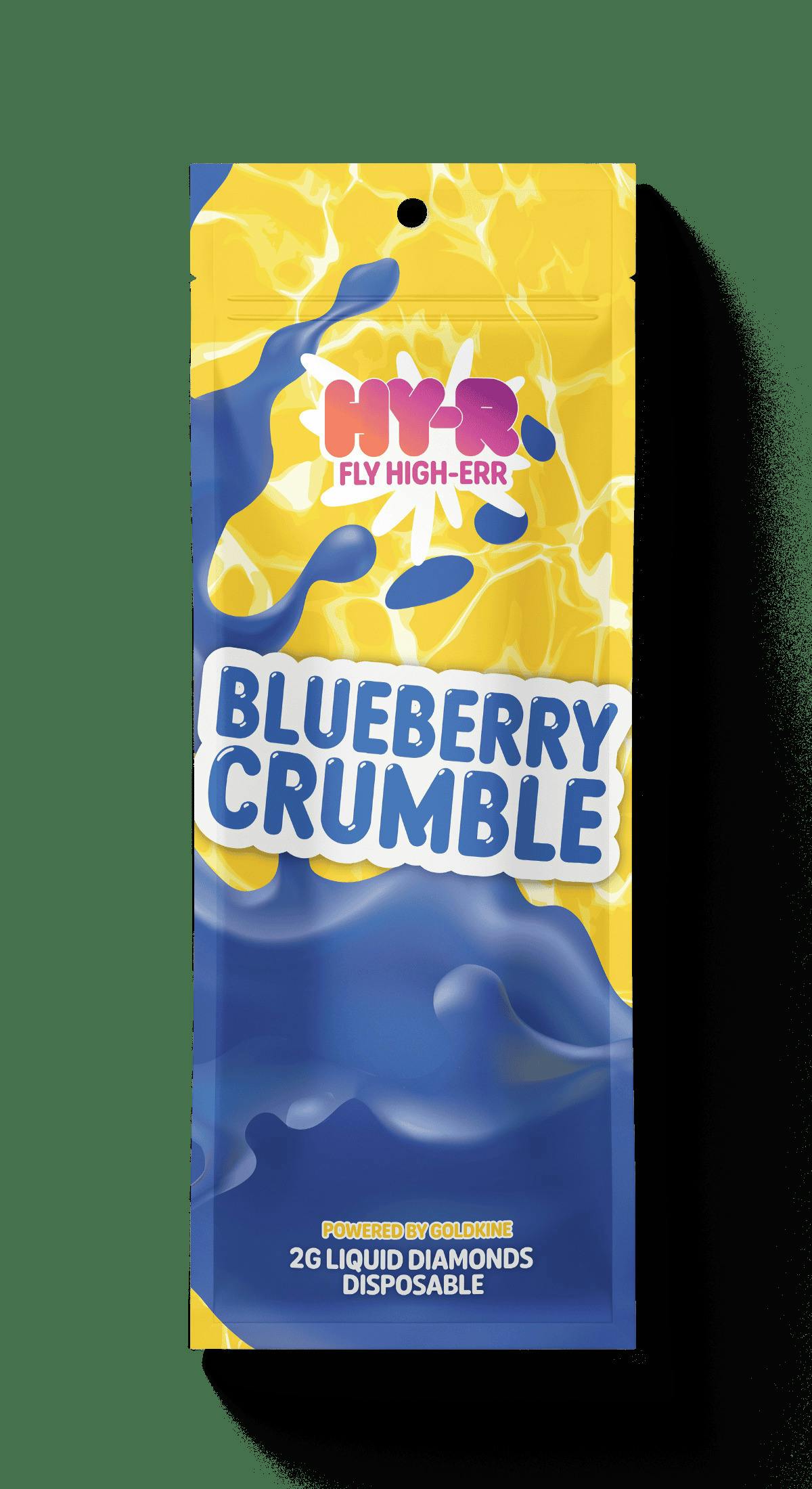 Hy-R | Blueberry Crumble | 2G Liquid Diamond Disposable cannabis product