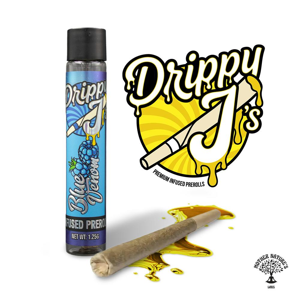 Drippy J's | Blue Venom | 1.25G Live Resin Infused Pre-Roll