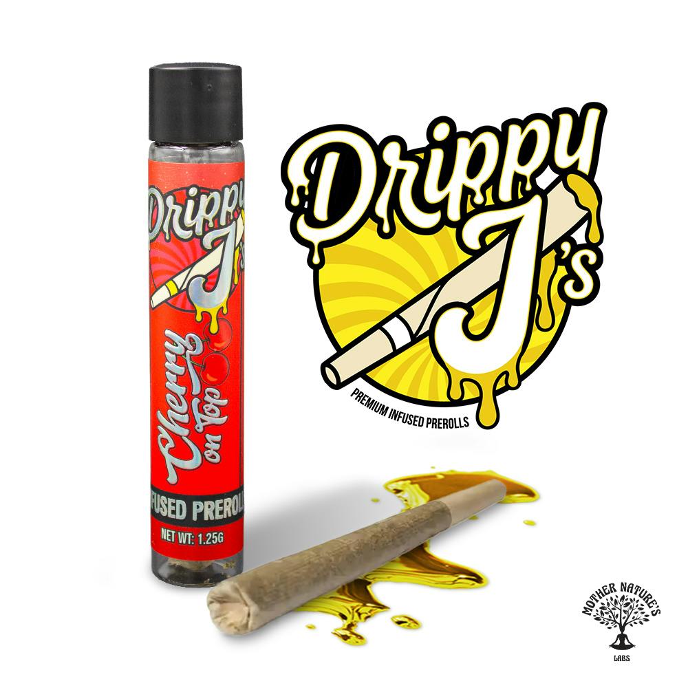 Drippy J's | Cherry On Top | 1.25G Live Resin Infused Pre-Roll