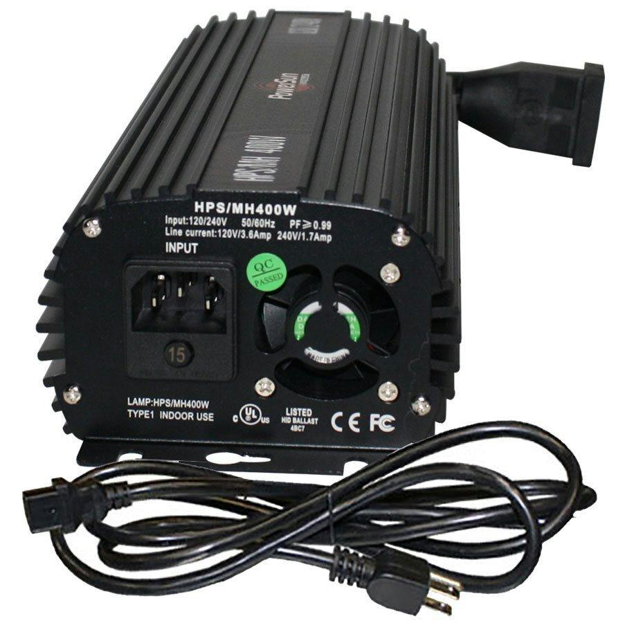 Powersun - E-Ballast Fan Cooled 600w HPS/ MH 120 240V