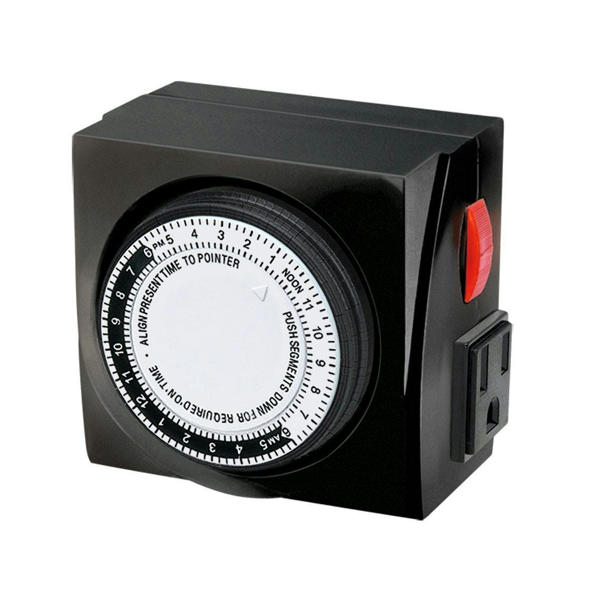 Timemaster Mechanical Timer 120V 2 Outlet 15amp