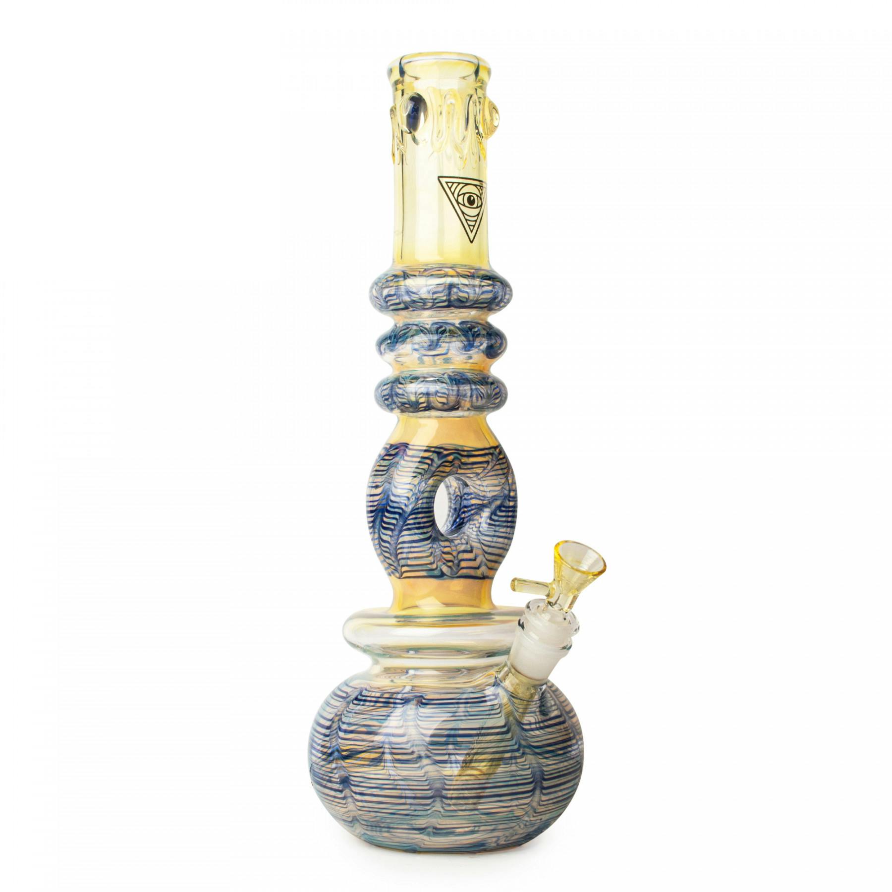 14" Tantra Donut Bubble Bong - Blue