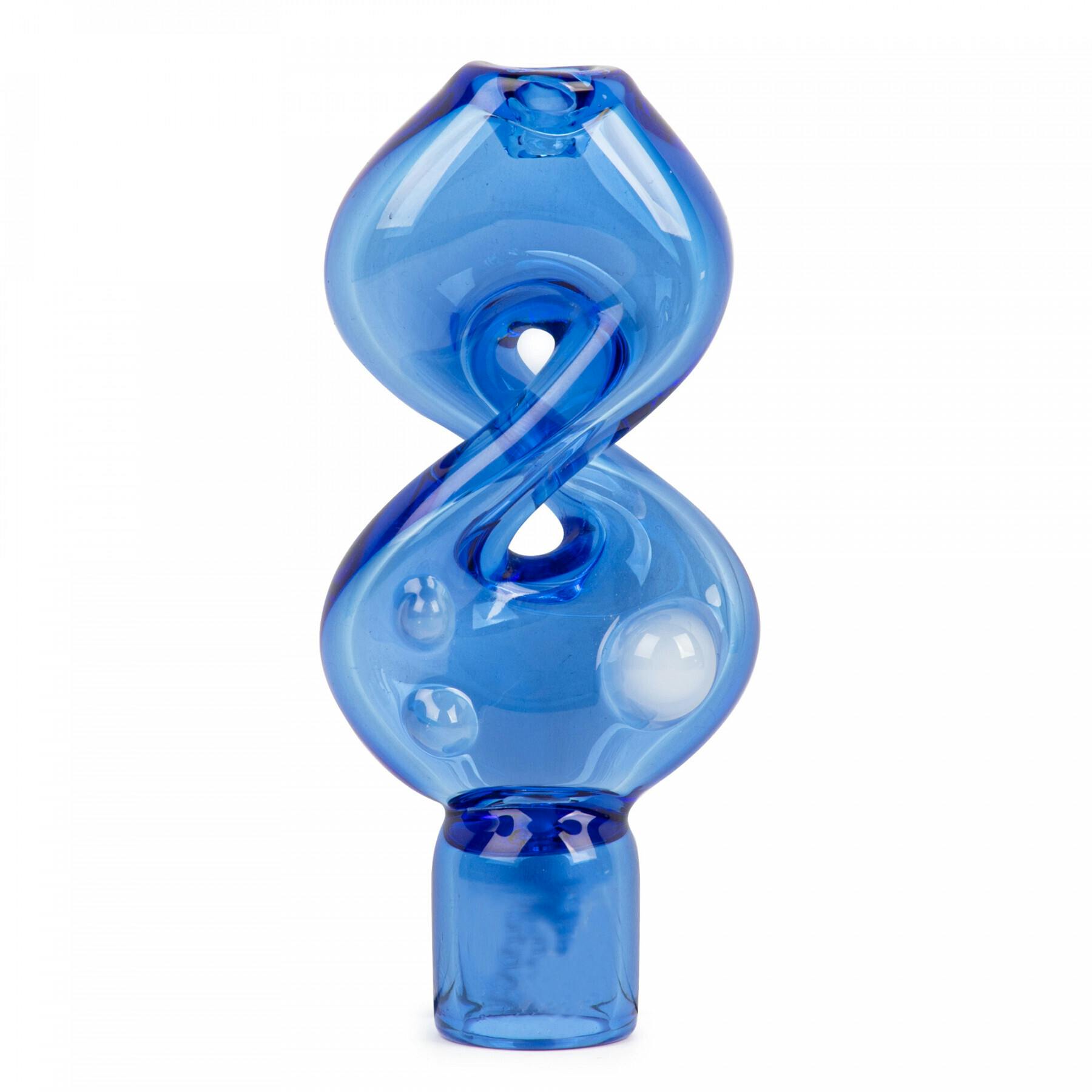 Red Eye Glass - 3.25" Pretzel One-Hitter - Blue