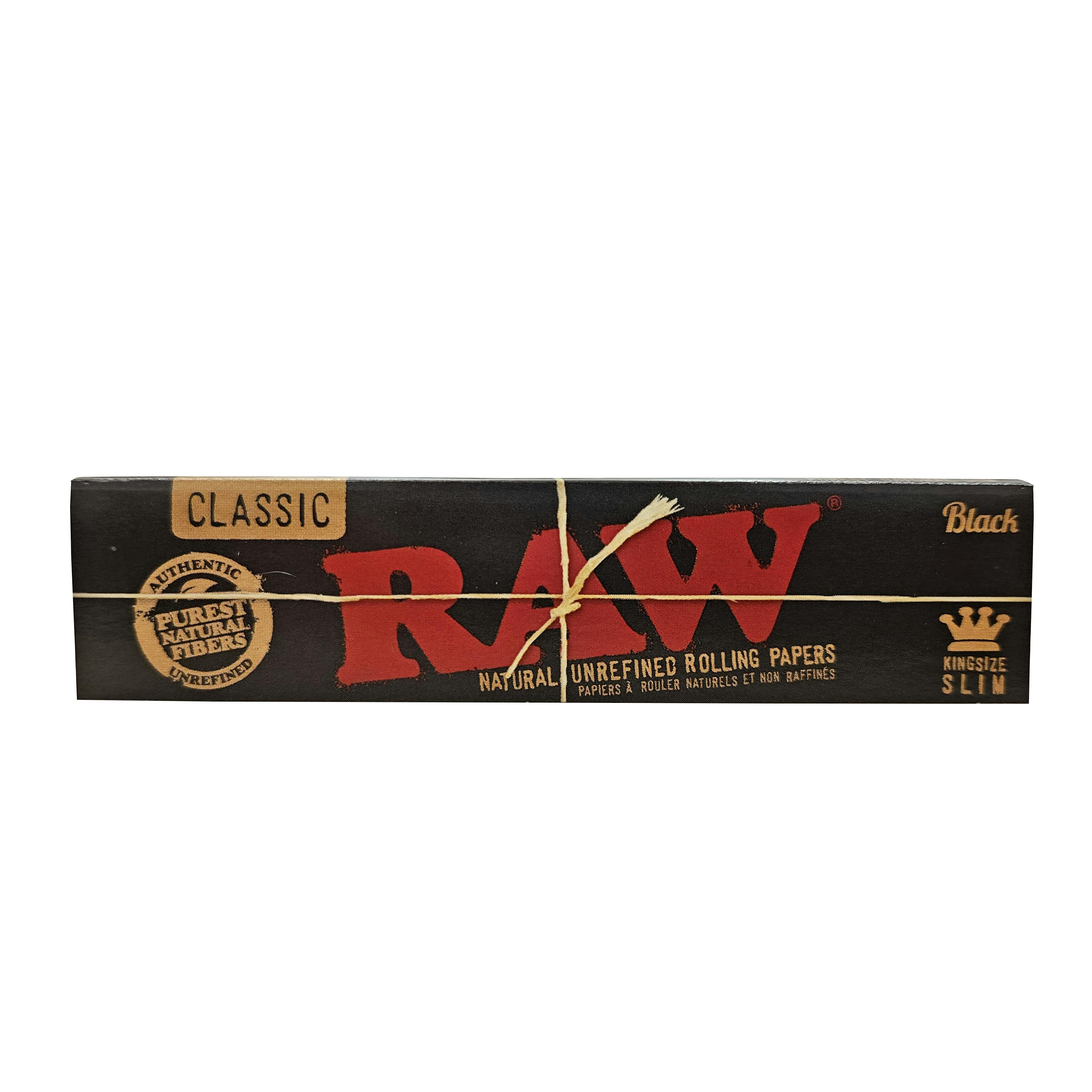 RAW Black Hemp Papers | King Size SLIM