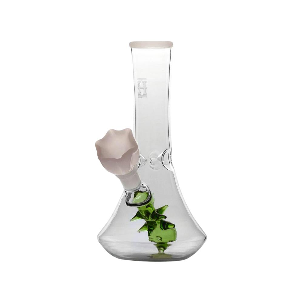 7" Hemper Flower Vase Bong - White