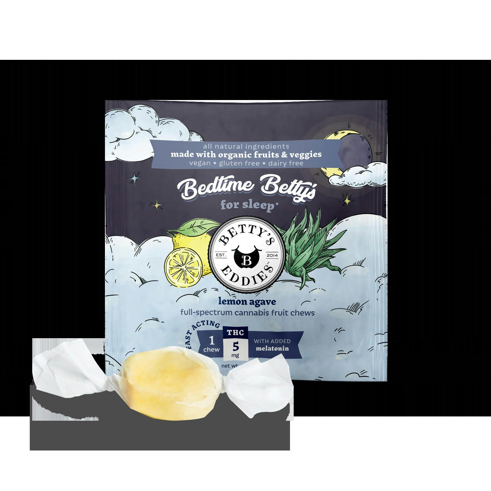Bedtime Lemon Agave 2PK | Chews at Comm Ave Canna: Recreational Cannabis Dispensary, Boston - Brookline MA