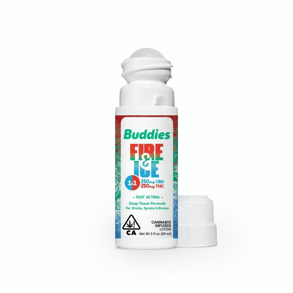 Buddies Fire & Ice 3oz Roll On Balm 1000mg