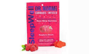 Dr. Norms Sleepwell 2:1 THC/CBN Raspberry Dream Gummies 10pk, 1mg