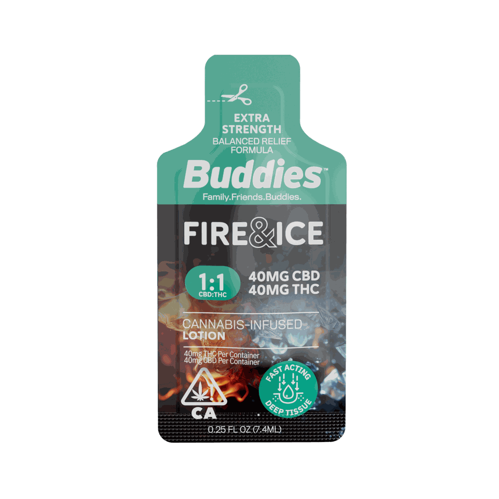 Buddies Fire & Ice MAX 1:1:1:1 Single Use Balm 40mg