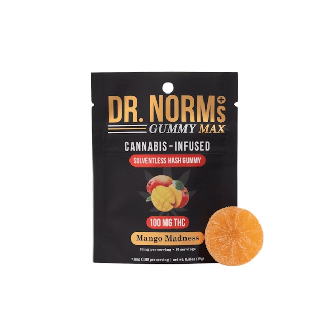 Dr. Norms Mango MAX Hash Gummy 10pk, 1mg