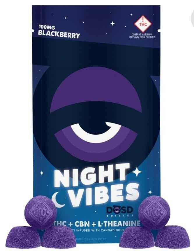 DŌSD Edibles - 100mg Night Vibes + CBN - Blackberry