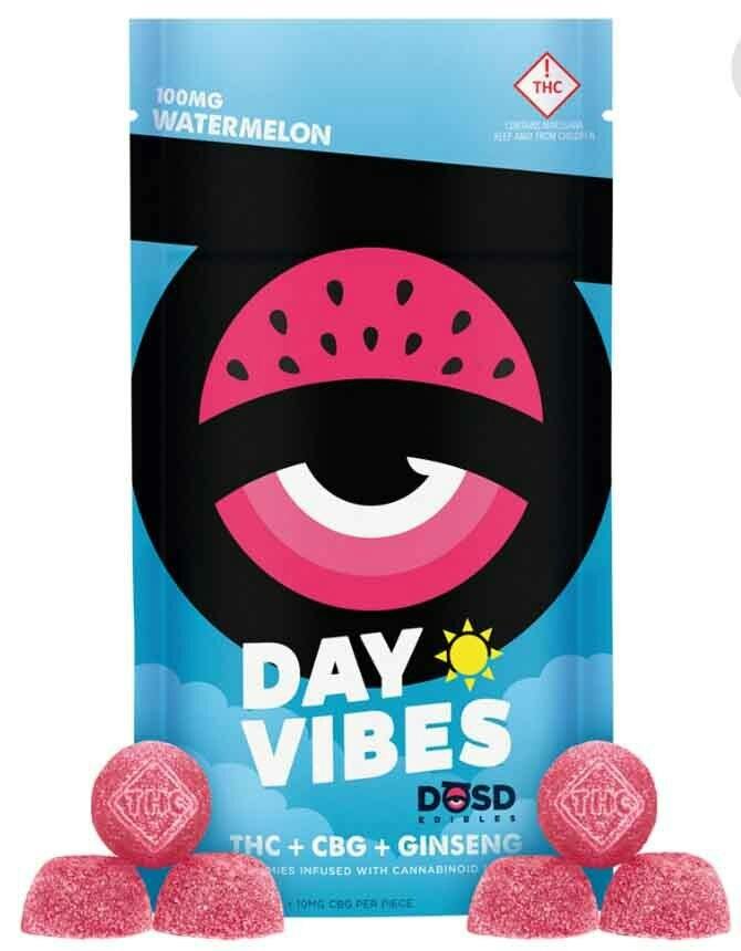 DŌSD Edibles - 100mg Day Vibes + CBG - Watermelon