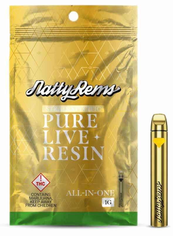 Natty Rems 1000mg Kurple Fantasty Live Resin All In One Vaporizer