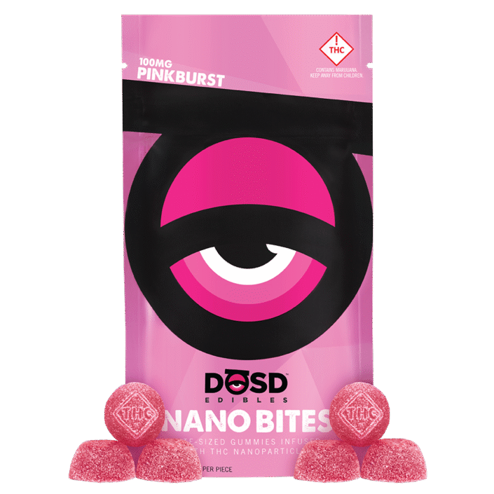 DŌSD Edibles - 100mg Nano Bites - Pink Burst