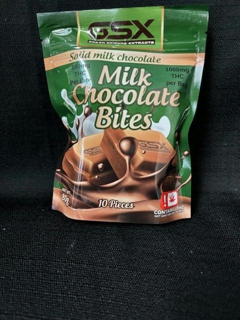 GSX - Milk Chocolate 1000mg | Chocolates | 10pk | 100mg/ea