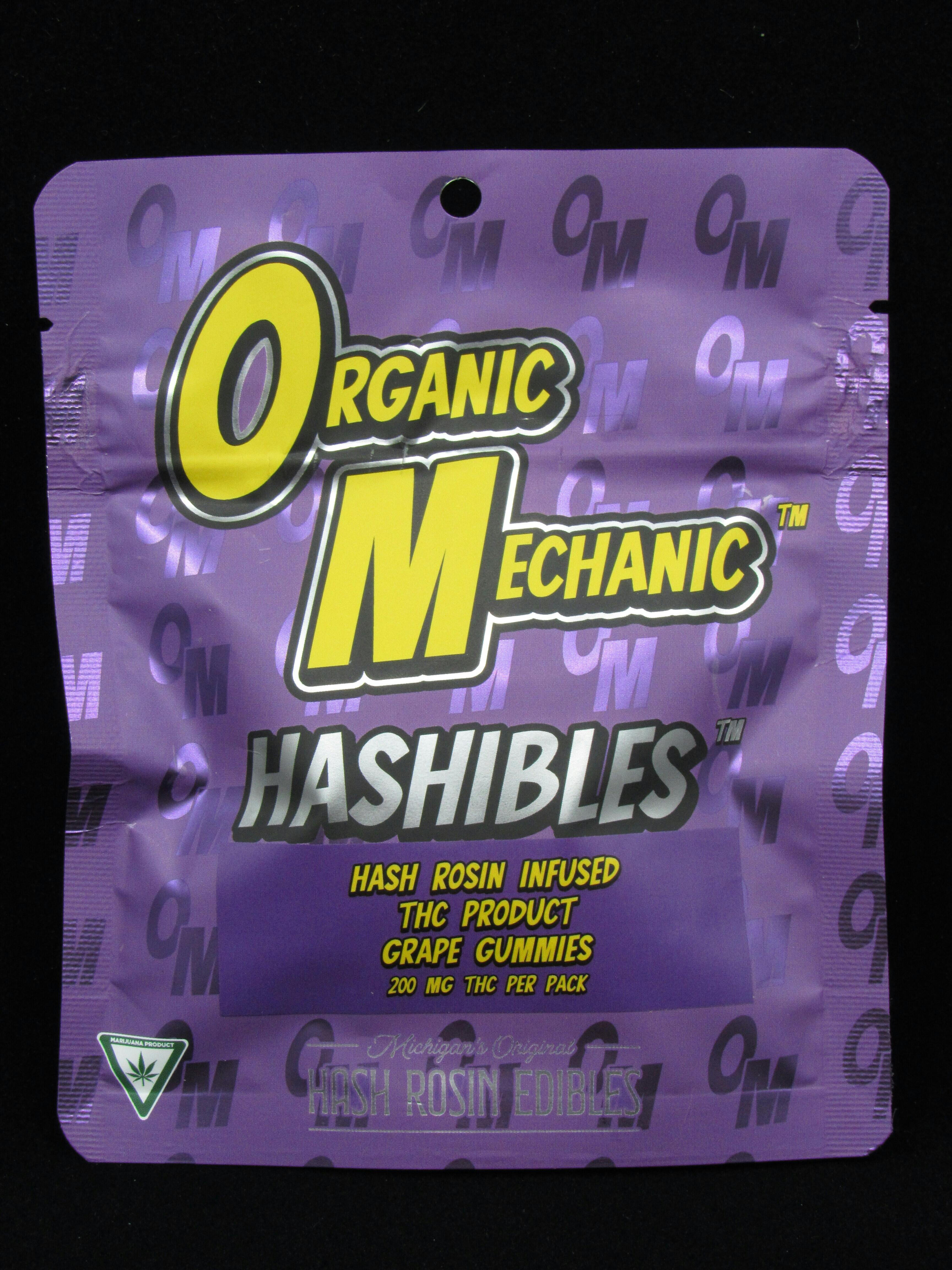 Grape 200mg Rosin Infused Gummies | Hashibles - Organic Mechanic