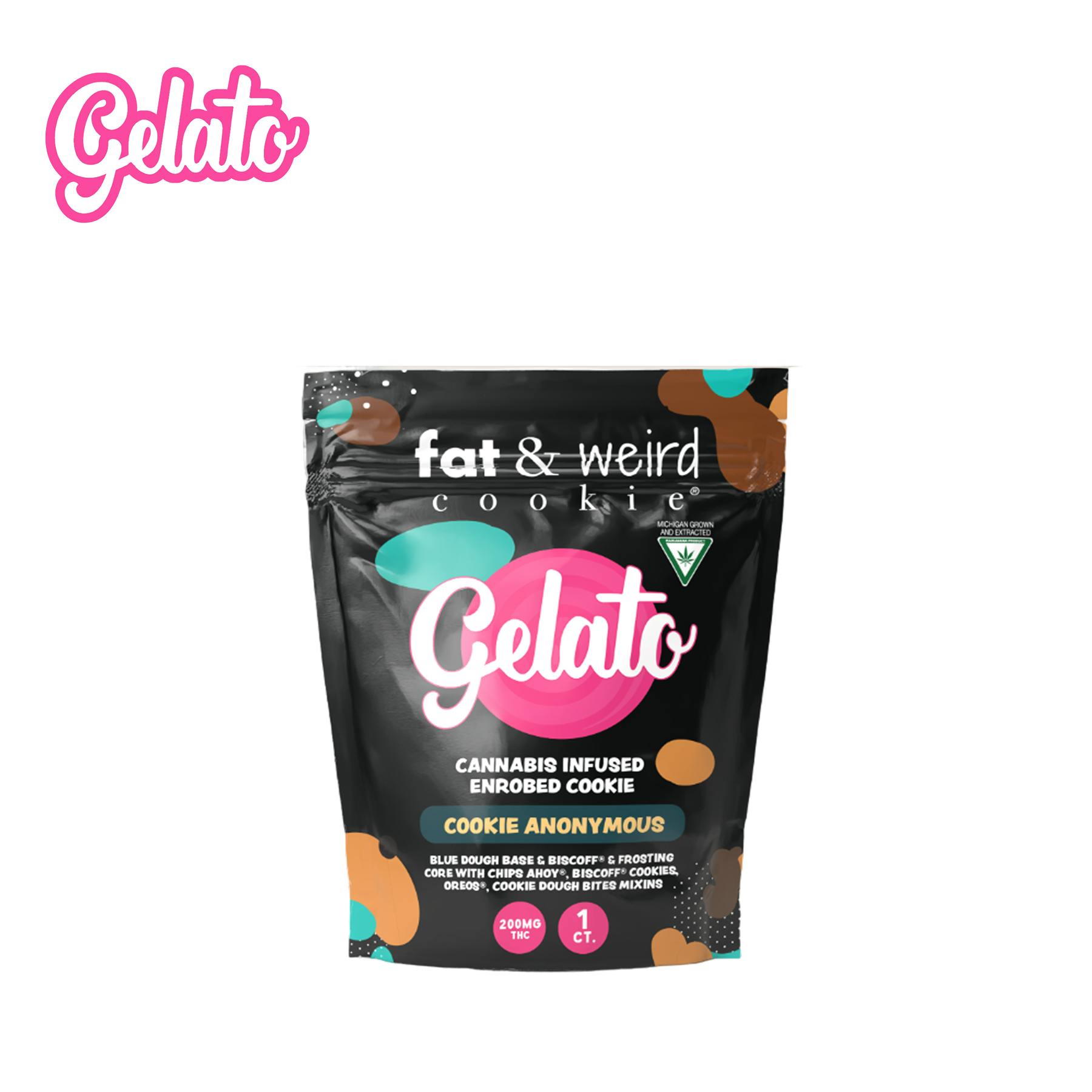Cookie Anonymous 200mg Fat and Weird Infused Cookie | Gelato