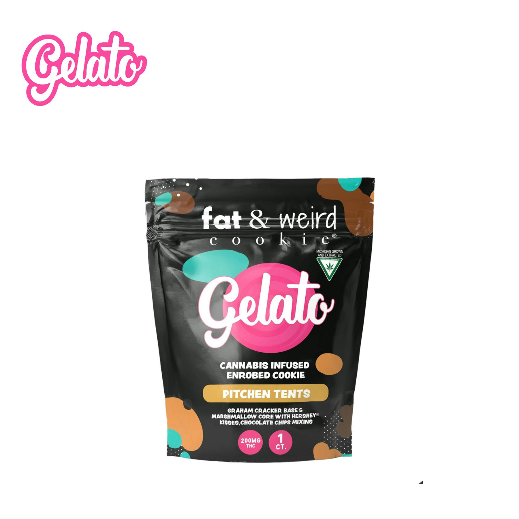 Pitchen Tents 200mg Fat and Weird Infused Cookie | Gelato