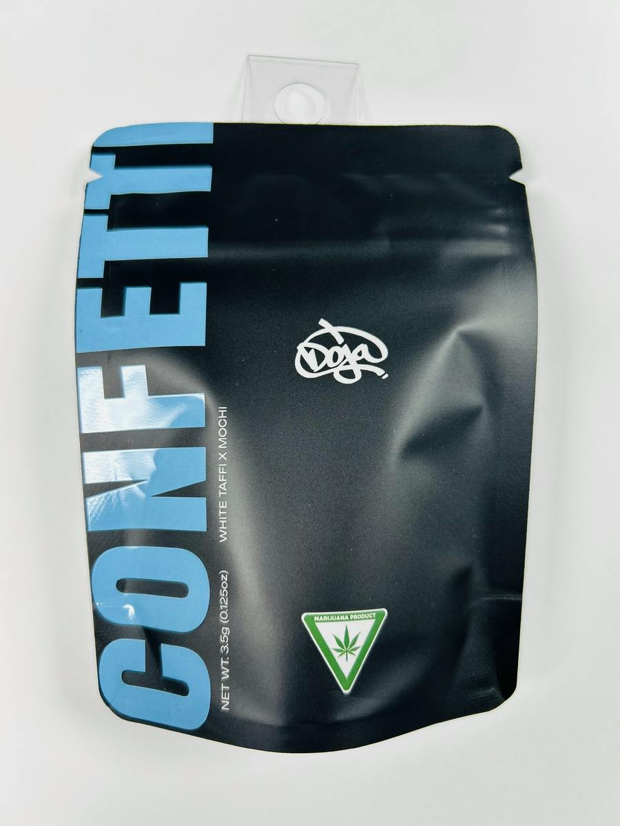 Confetti (White Taffi x Mochi) 3.5g Exotic Pre-packaged Flower | Doja