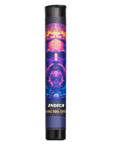 Marion B. Kush x Eddy OG 1g Living Soil Flower Pre-roll | Apollo Organics