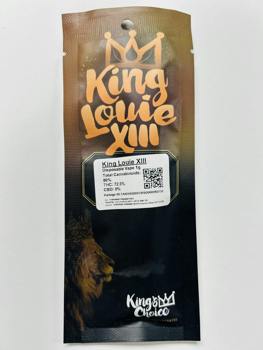 King Louie XIII 1g Disposable Vape | King's Choice