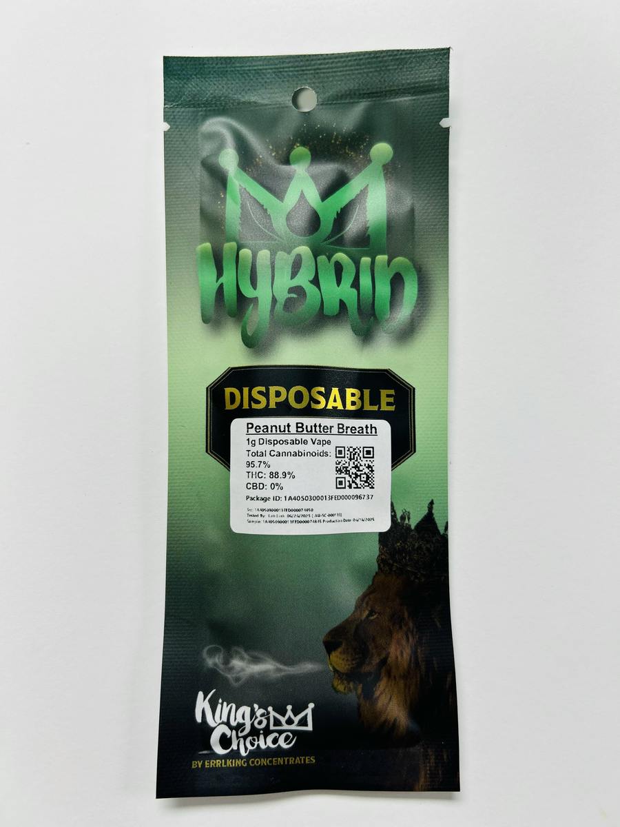 Peanut Butter Breath 1g Disposable | King's Choice