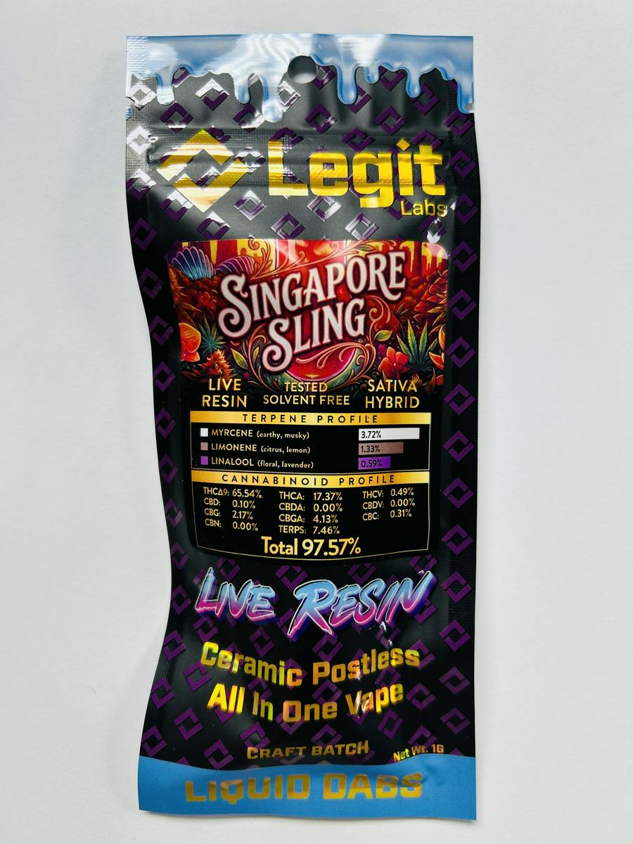 Singapore Sling 1g Live Resin AIO Vape | Legit Labs
