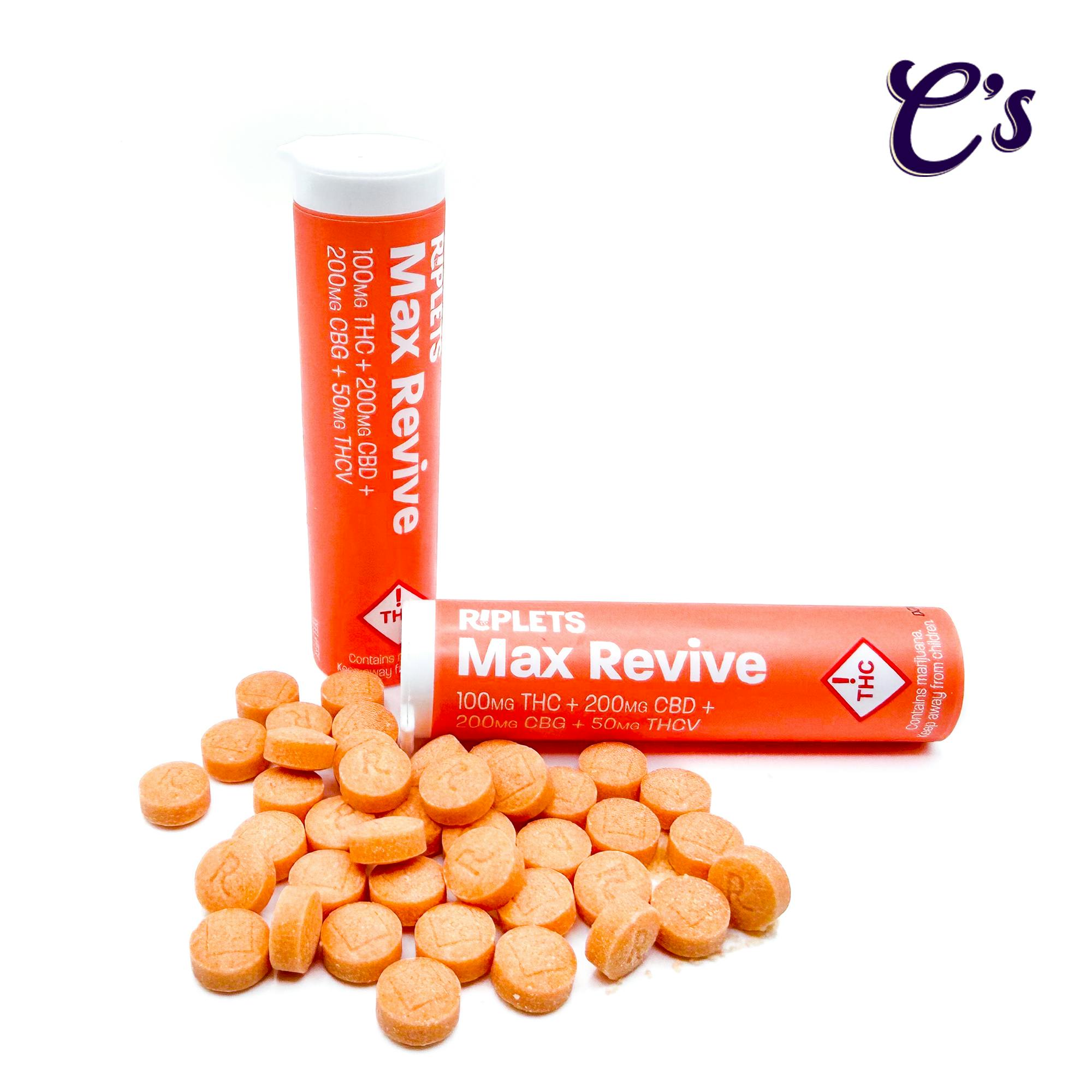 Ripple | Riplets (THC 5: CBD 10: CBG 10: THCv 2.5) Max Revive 100mg
