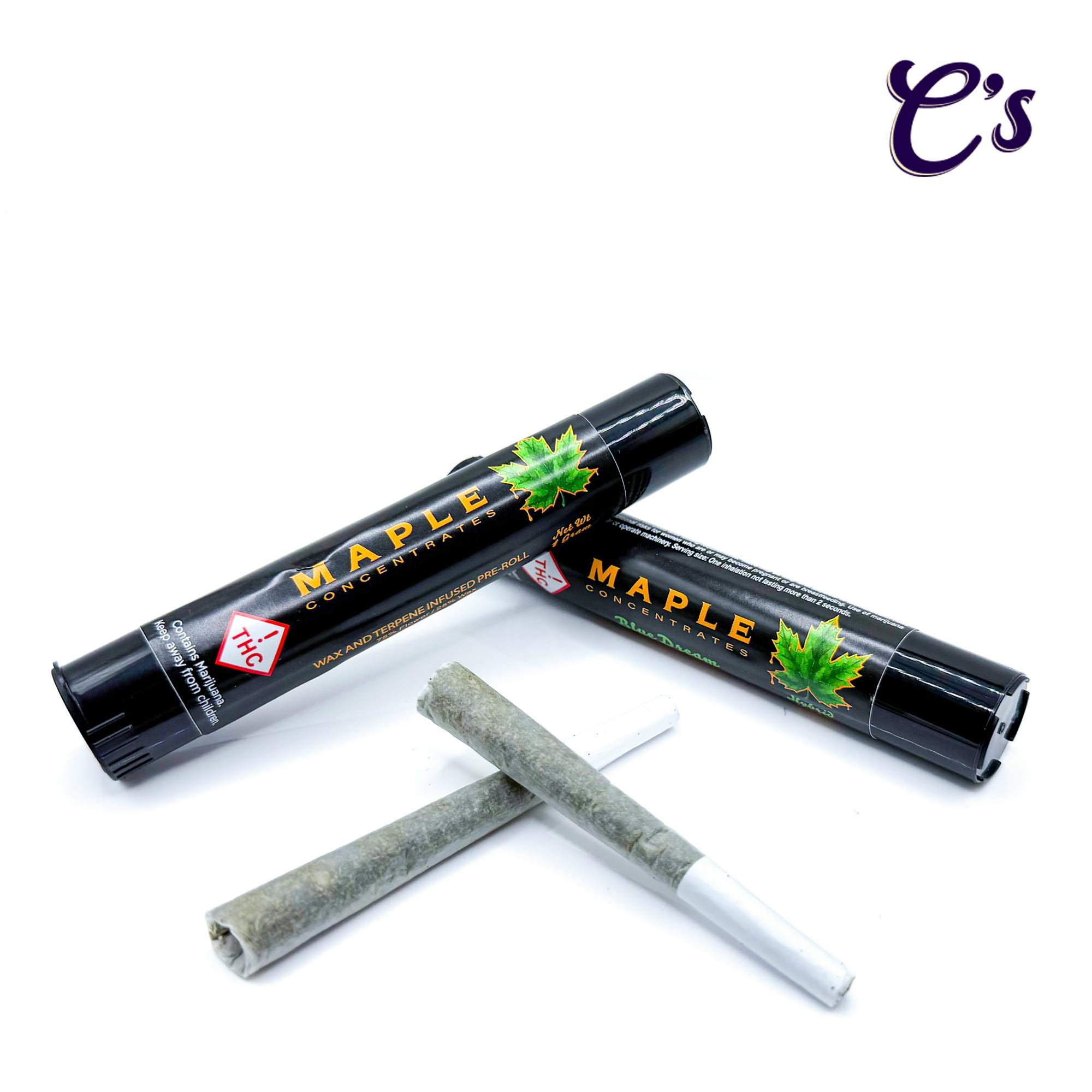 Maple Concentrates | Wax & Terpene Infused Pre-Roll (H) Blue Dream 1g