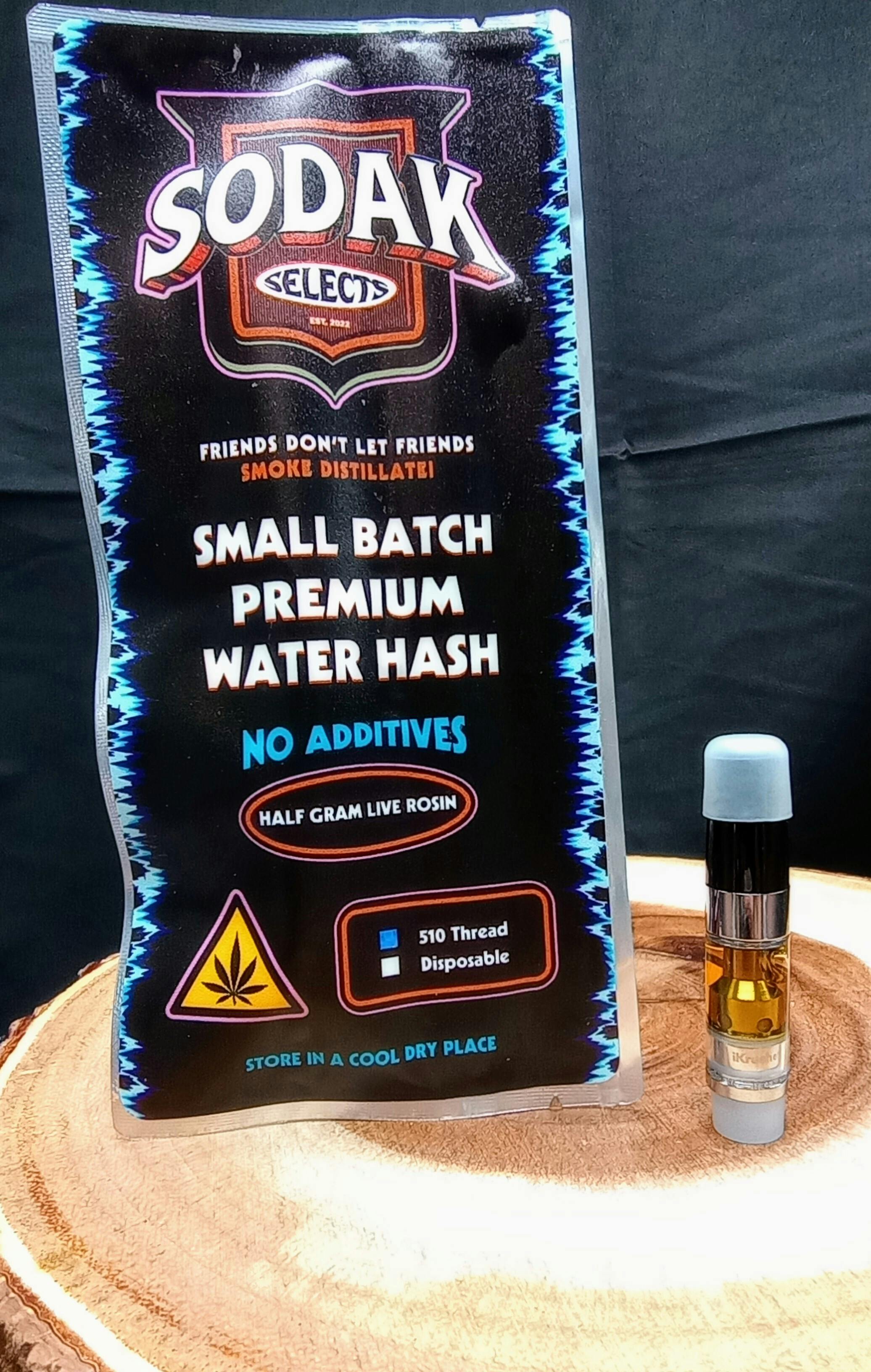 Grape Push Pop .5g Live Rosin Vape Cart at True North Dispensary