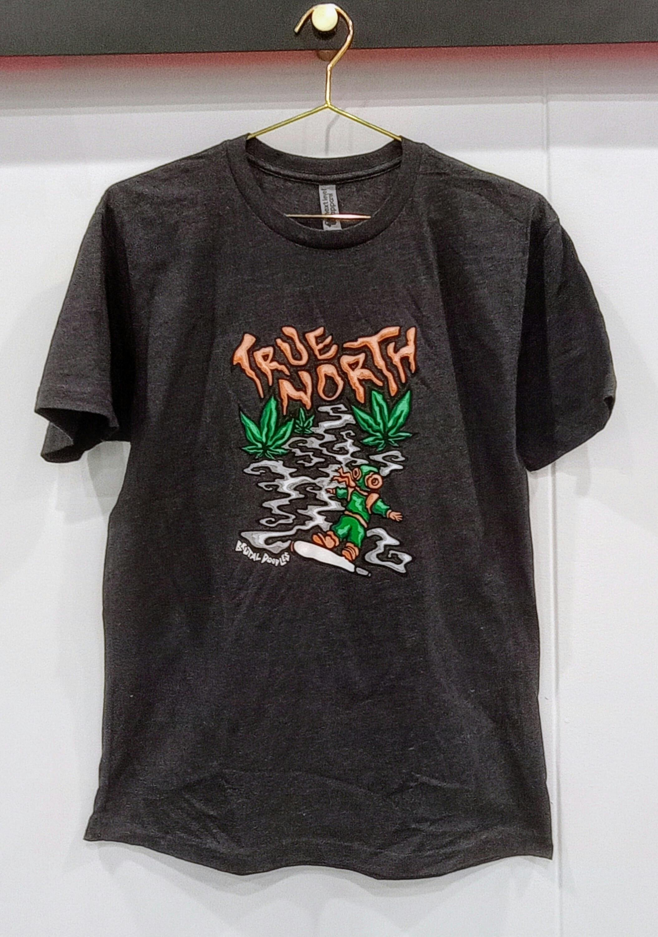 Large TrueNorth/Brutal Doodles T-Shirt - Charcoal