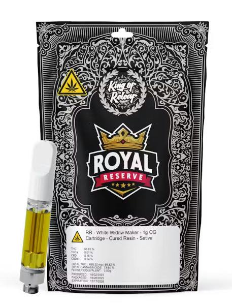 White Widow - 1g Cured Resin Vape Cart