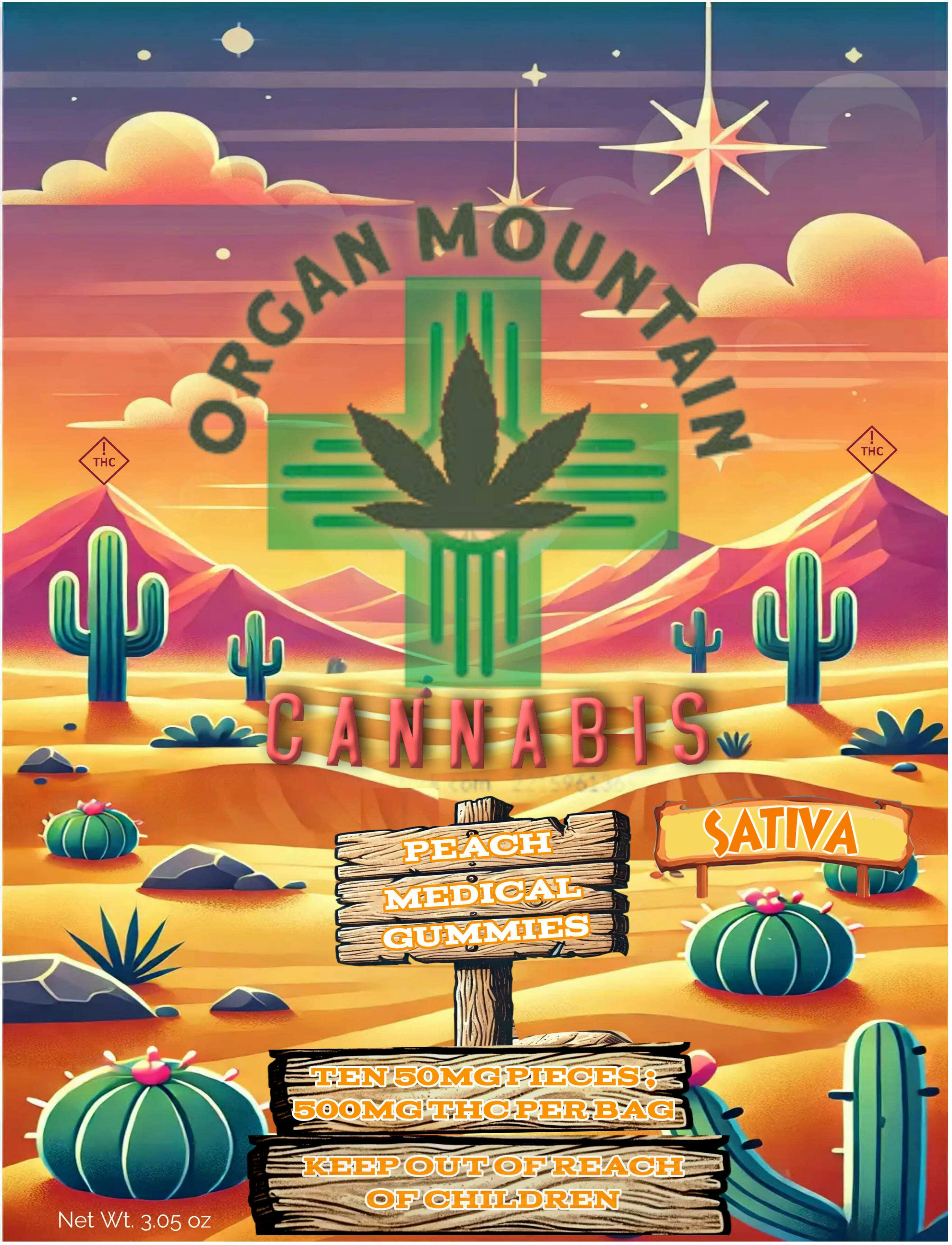 OMC - Peach (Sativa) - MED Gummies