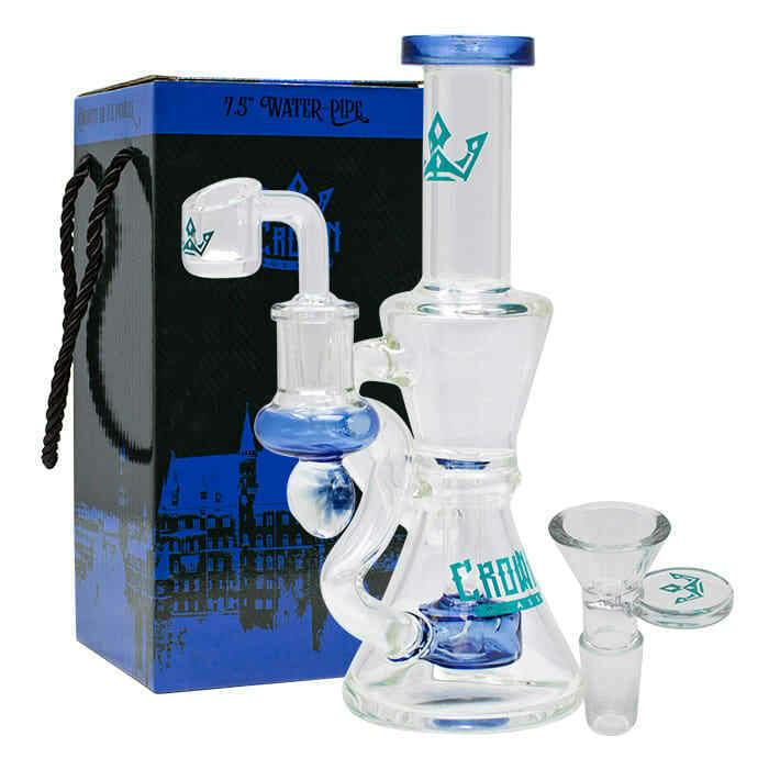 Crown Glass Dab Rig 7.5 inches