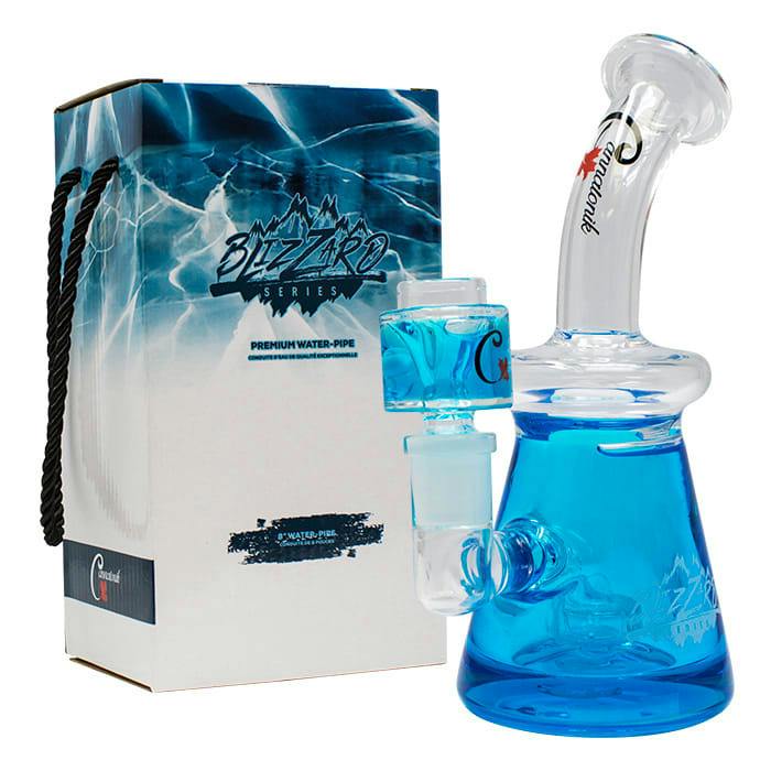 Blizzard Series Freezable 8 Inches Premium Glass Bongs