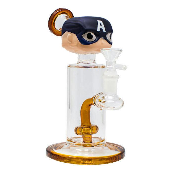 Faced Small Glass Bong 8 Inches