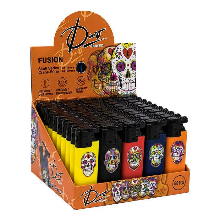 Duco Fusion Skull Series Single Jet Flame Lighters